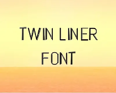 Twin Liner Display font